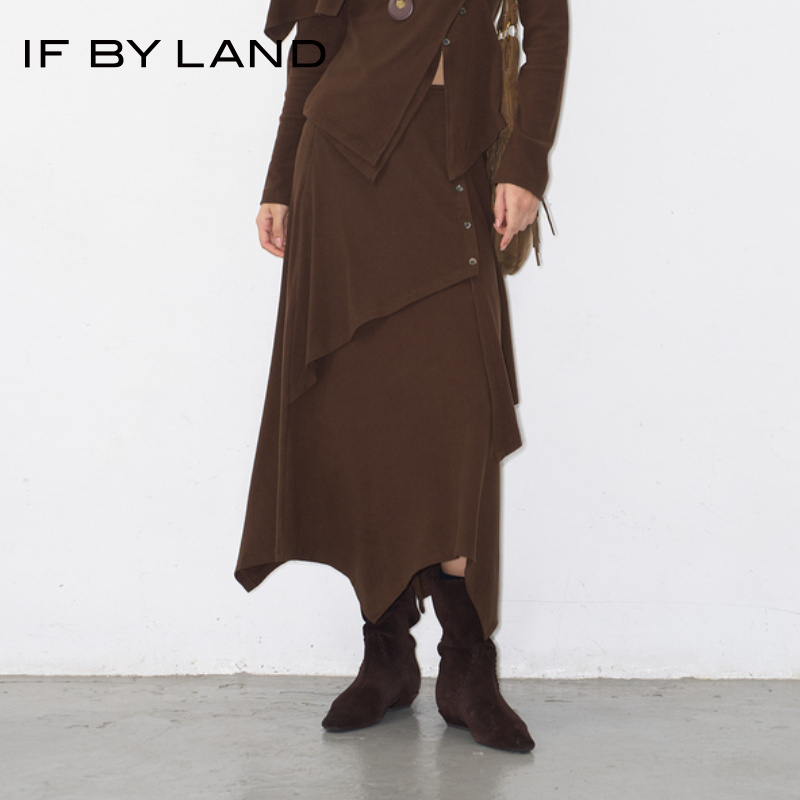 IFBYLAND不规则拼接半身裙