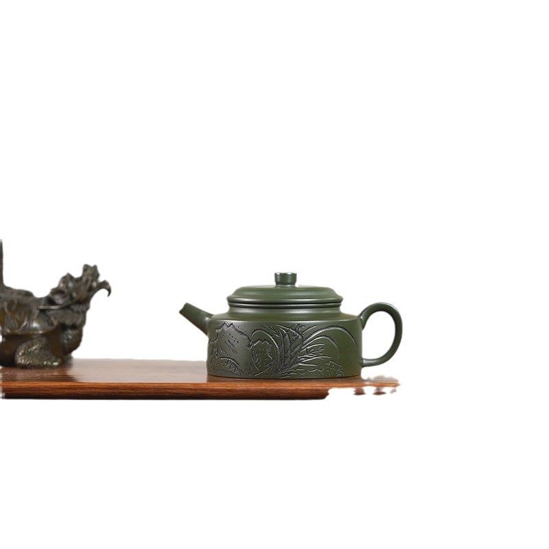 德钟原矿豆砂青手工刻字画王芳宜兴紫砂J壶工堂直播供货源头茶具,餐饮具,茶壶,淘宝优惠券,粉丝福利购,淘宝优惠卷