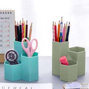 办公室小学生儿童文具大容量个 笔筒可爱多功能北欧收纳盒创意时尚