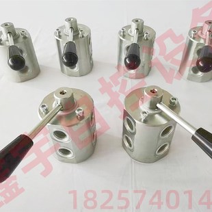 六通手转阀 8DF6VIE 二位六通换向 二进四出切换阀DF6VIE3