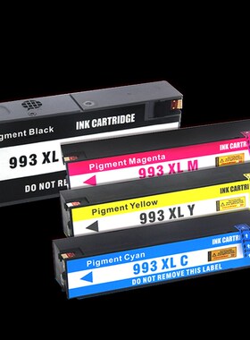 适用惠普993XL墨盒HP 774dn/dns/779dn/dnQs彩色页宽复合机墨水盒