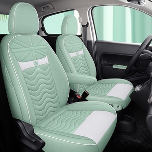 适用于2022长城欧拉R1专用座套女神黑猫白M猫定做座椅套四季 通用