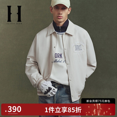 SEASON HIGH秋季NFL联名男装夹克外套时尚潮舒适宽松翻领长袖上衣