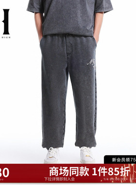 SEASON HIGH春季NFL联名潮裤子针织运动裤卫裤束脚长裤S2511D009