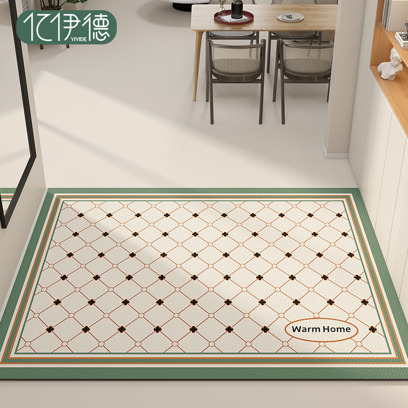 入户门地a垫进门pvcp可擦免洗玄关脚垫新款可裁剪门口门垫皮革地