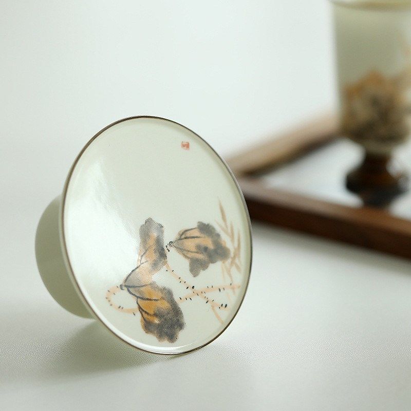 手绘功夫户外功夫陶瓷p茶具套装高足闻香聚香三才盖碗手绘泡茶碗,餐饮具,功夫茶具,淘宝优惠券,粉丝福利购,淘宝优惠卷