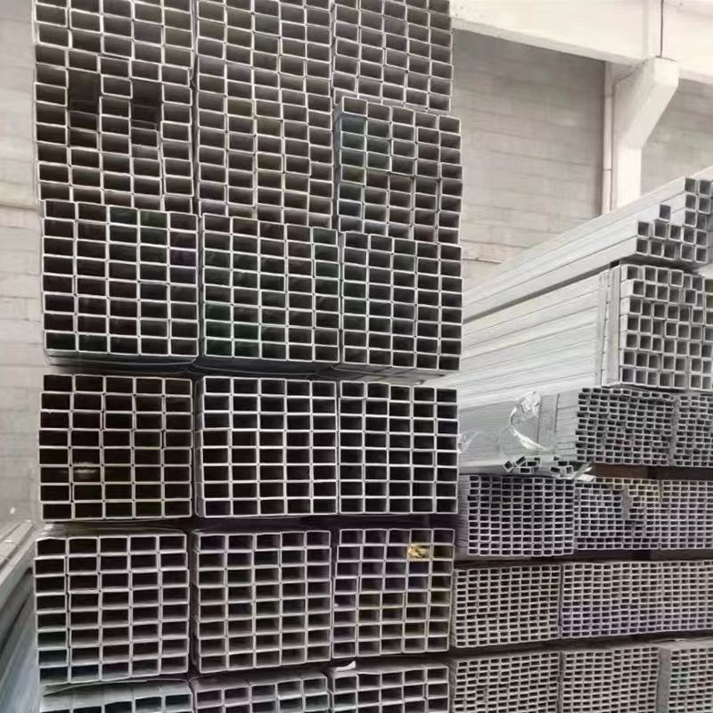 镀锌方管方钢轻钢材料大棚t屋框架钢结构扁管方管4x6米6六米国标