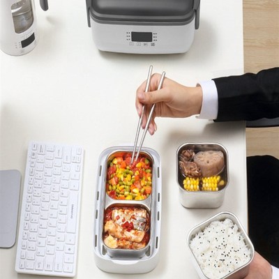 220V Electric Hot Pot Rice Cooker Portable Mini 2 LayZer Lun