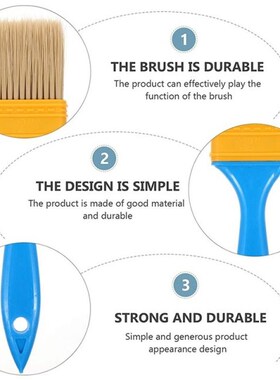 20Pcs Plastic Brush 2sInch Plastic Handle Nylon Filament Pla