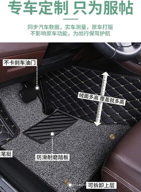 适用05/06/07/08/09款奔驰CLS300/350/50O0专用全包围汽车脚垫c21