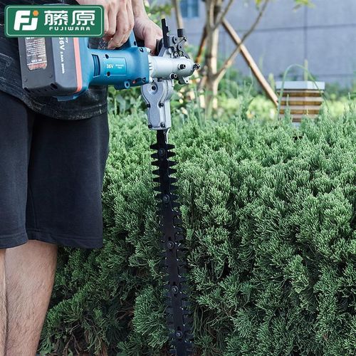 36v电动绿篱机工业级修枝机z大功率绿化工具篱笆充电式绿篱剪