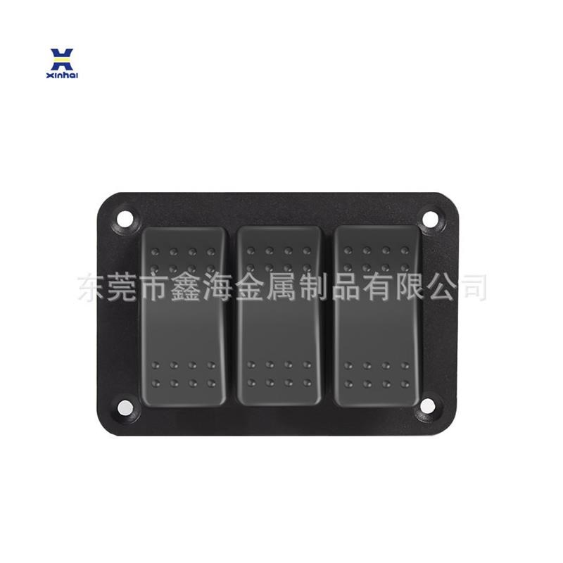 防水船型a房车旅游汽车电源面板开关带灯三档六脚船形开关翘板开