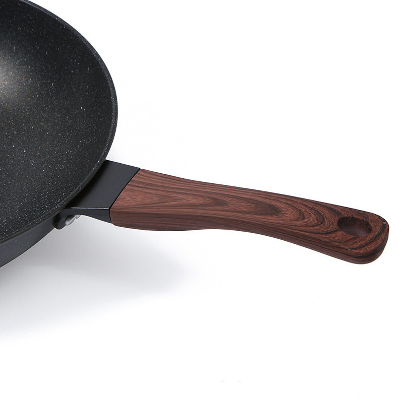 龙滋味炒锅麦饭石不粘锅 平底锅 网红礼品锅家用锅具工厂现货