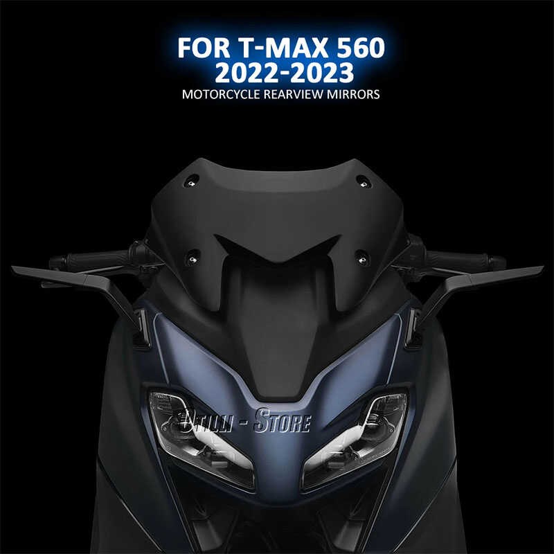 适用于雅马哈Tmax500/530/560改装固定翼后视镜隐V形气刀后视镜配