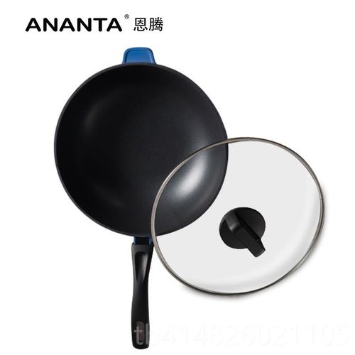 不恩腾 炒锅粘锅少油烟底锅炒D菜锅燃气火煤气灶明通用28