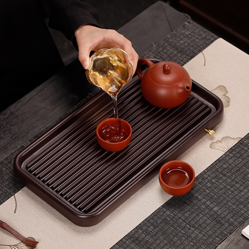 晟窑电木茶盘家用小型沥茶台功夫茶具茶海干O泡台托盘长方形办公