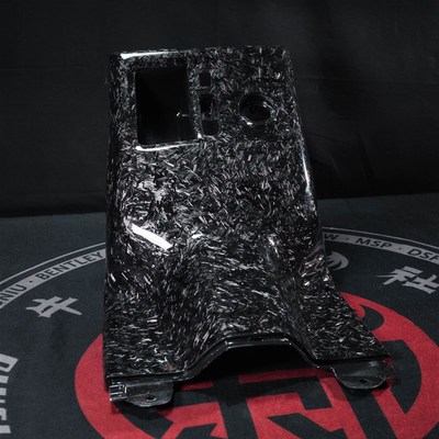 小牛电动车N1S/NQI改装锻造碎碳碳纤H维内壳PP件脚踏板护腿板黑件