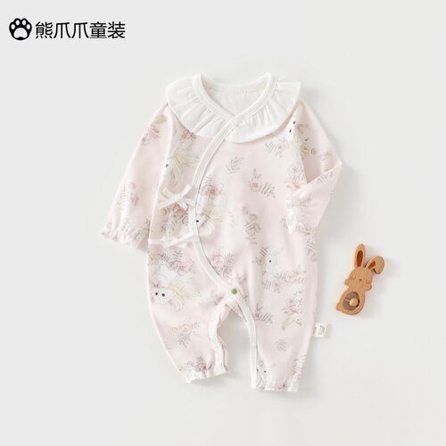 新生儿衣服A类纯棉无骨蝴蝶衣