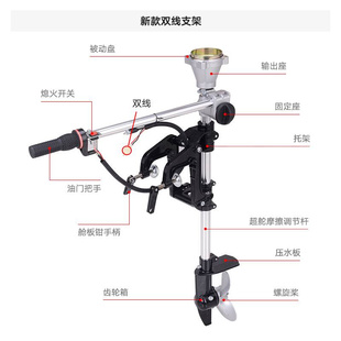 厂家船用推进器配件挂浆机船上螺旋桨叶挂机船外机发动机汽油机船