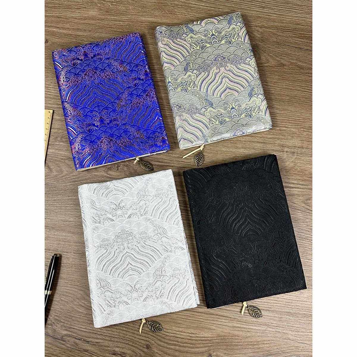 采购产品手工布书夹克，古代风格绣花织锦，手分类帐，手分类帐，