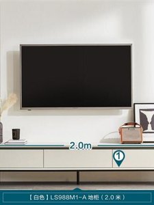 2022新款轻L岩板电视柜子简约小户型电视机柜茶几组合家具L1988