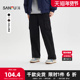 男士 工装 口袋休闲裤 三福2025冬季 抽绳橡筋腰宽松长裤 512085