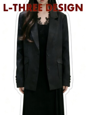 L-THREE『大女主』特制浮雕纹！高级老钱风西装 L3238