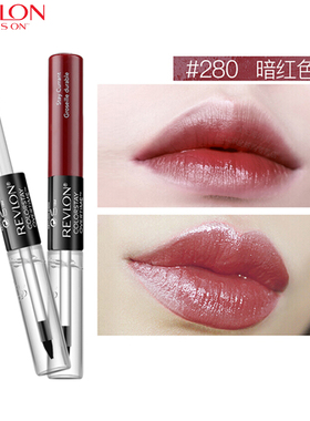 露华浓（Revlon）持久锁色双头唇彩口红不掉色不沾杯唇蜜唇釉女士