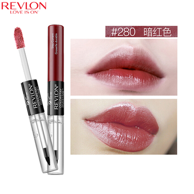 露华浓（Revlon）持久锁色双头唇彩口红不掉色不沾杯唇蜜唇釉女士