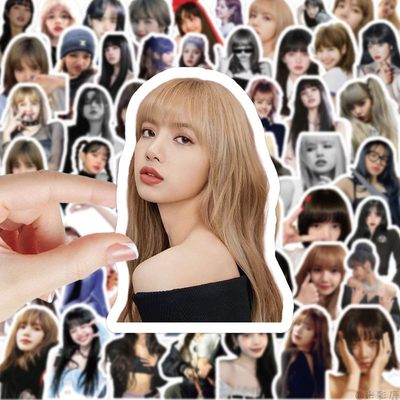 Lisa贴纸明星blackpink粉墨周边