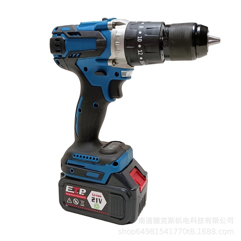 厂家定制 1/h2 大功率13MM无刷手电钻 电动螺丝刀 锂电冲击钻工具