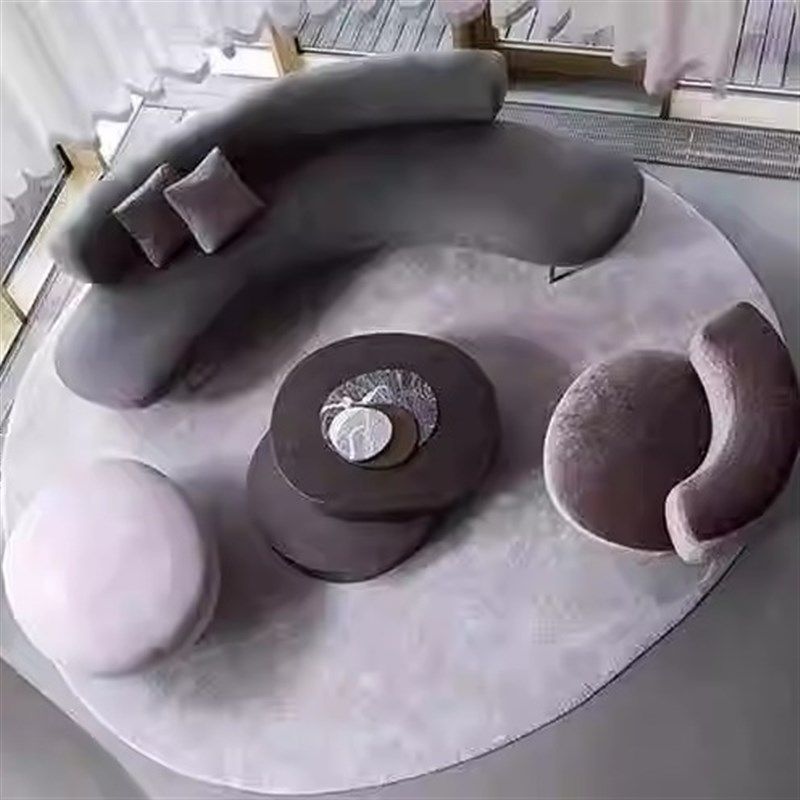 简约现代圆弧形皮布沙发r组合设计师美容院s异形休息区洽谈接待轻,商业/办公家具,酒店沙发,淘宝优惠券,粉丝福利购,淘宝优惠卷