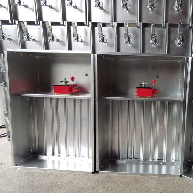 消防正压送风口隔烟阻火楼梯间管道用电动多页排烟消X防正压送风