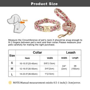 Nylon Walkin Dog Pet print Collars Setw Leash Collalr 推荐