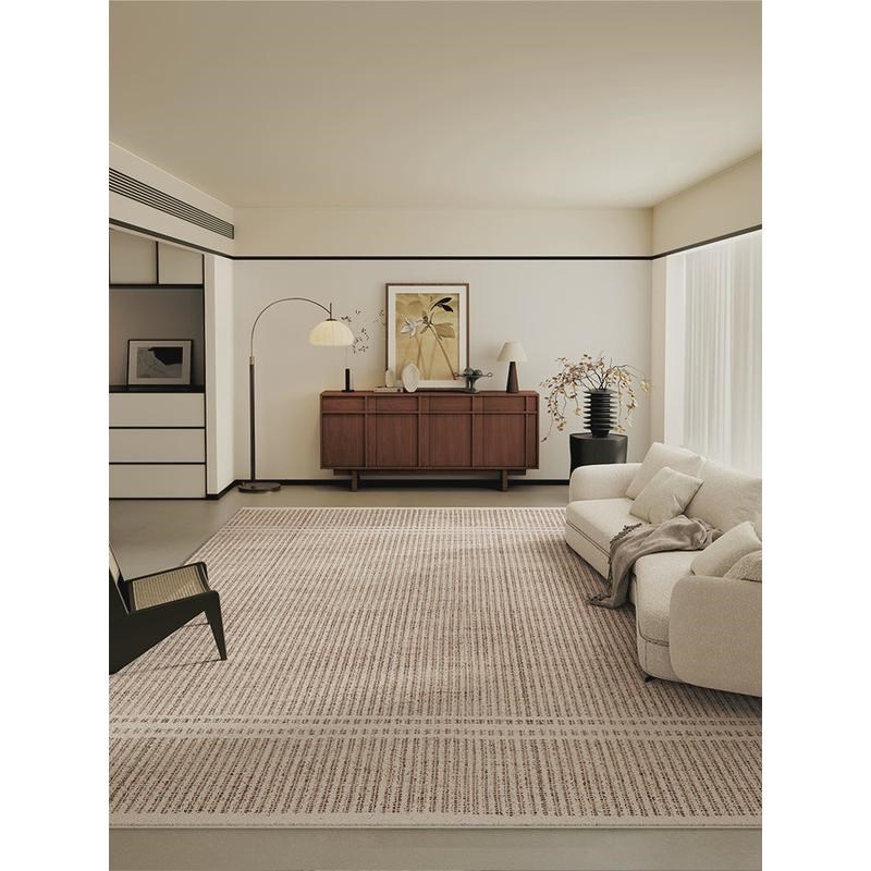 c!地毯卧d室床边垫2024防水新款可擦免洗客厅茶几毯中古风轻奢高