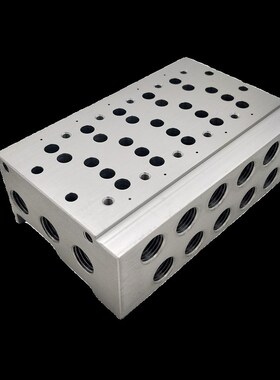 SY7000电磁阀底板汇流板SS5Y7-42-02/03F/04/05/06/07/08/09-02