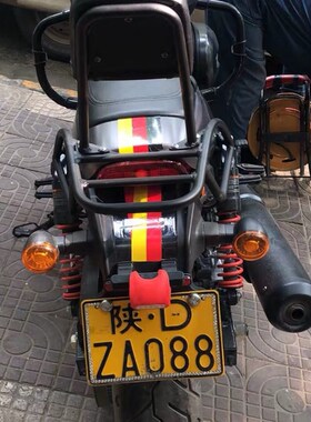 哈雷750rod改装后靠背 带货架O后靠背 乘客靠背