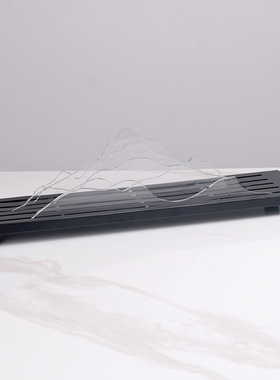 新中式创意d亚克力山峦摆件潮假山桌面装饰工艺品玄关售楼处