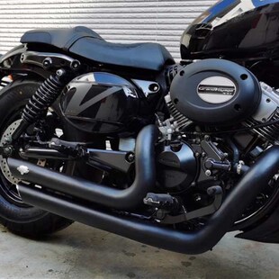 适用于轻骑gv300改装vh排气双N出vh排气管消音器