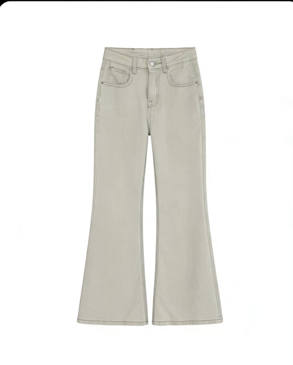 【甜甜专享】早春浅色牛仔微喇裤~1238#