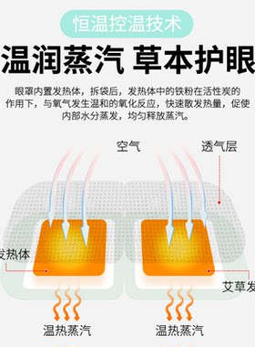 御福宛艾蒸气热敷【蒸汽眼罩】呵护眼睛健康  学生 上班族 中老年