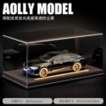 Flashing Police Light Version-Audi Rs7 [Black] + Leather Luminous Dust Cover