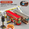 Remote Control Double-Decker Bus - Red [Transportation Set] + Minifigure