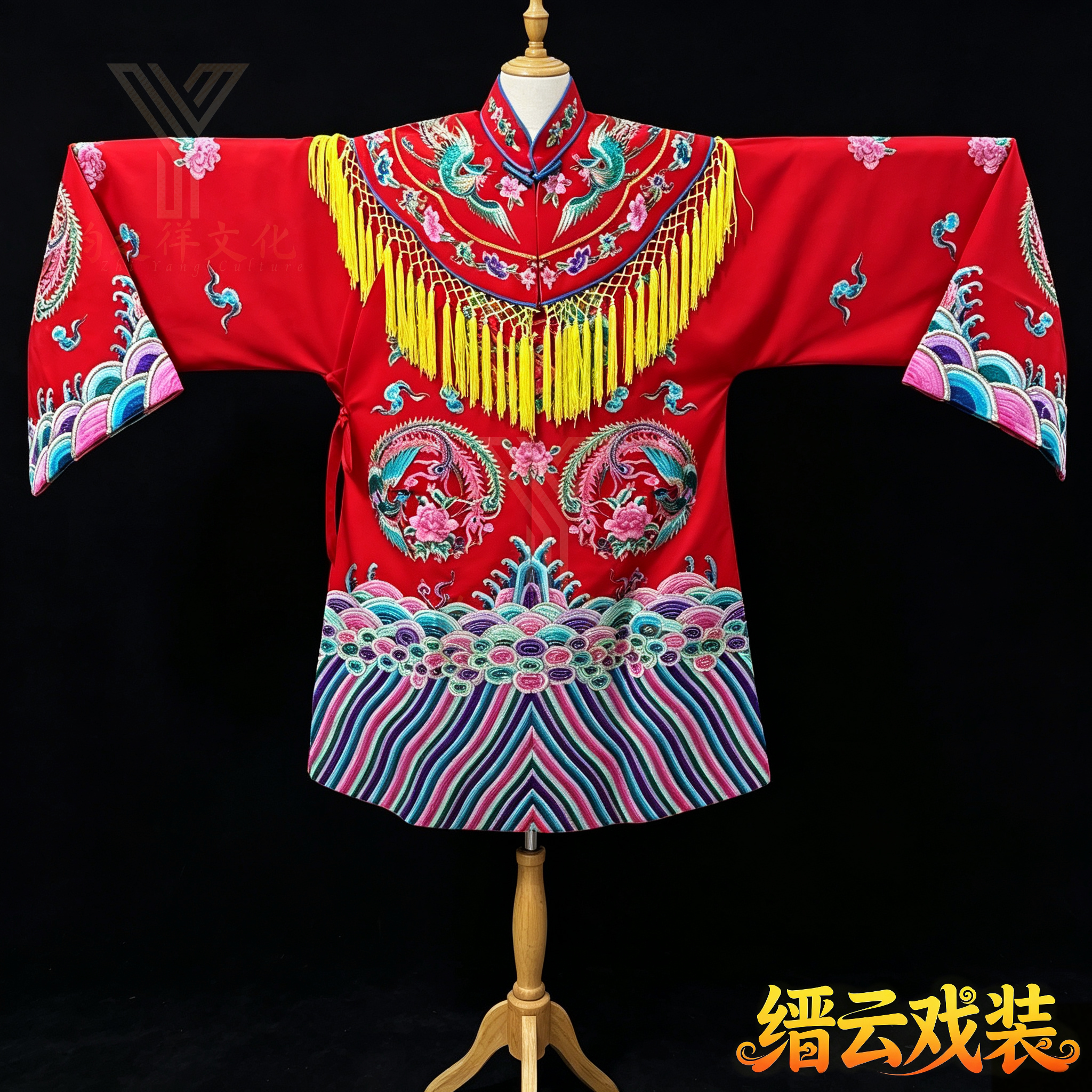 韵之徉 仿手绣贵妃蟒袍戏曲贵妃醉酒服装贵妃醉酒服装贵妃蟒袍