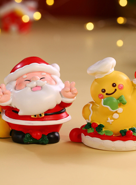圣诞盲盒圣诞老人雪人桌面小摆件