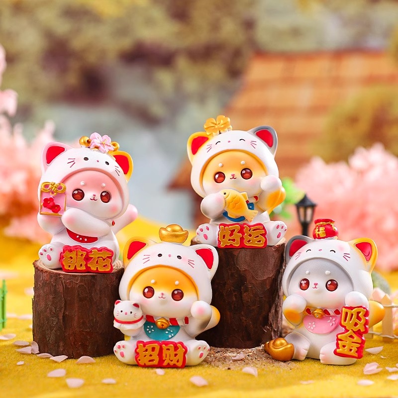 好运招财猫桌面车载装饰财运摆件