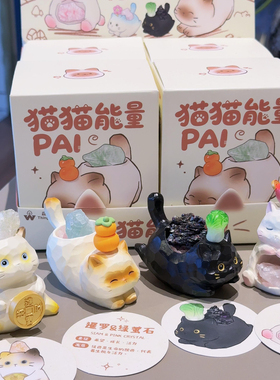 猫猫pal水晶盲盒摆件生日礼物女