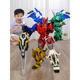 钢铁飞龙2合具体变形恐龙玩金刚机器人男孩儿童4者王荣耀机甲积木