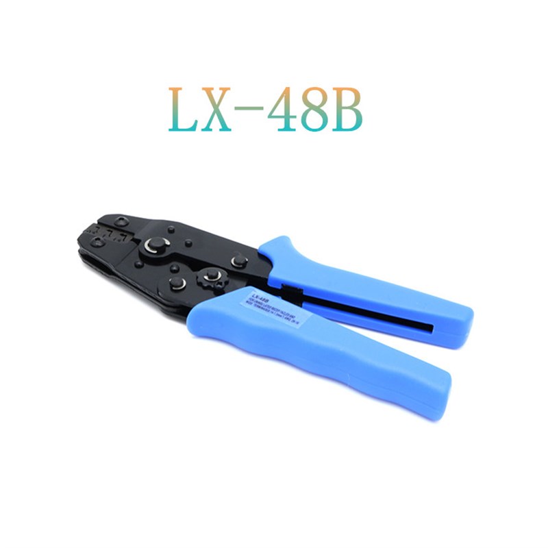 理想压线钳LX-48B 开口接线端子工具 齿轮式压接钳6.3插簧 接线片