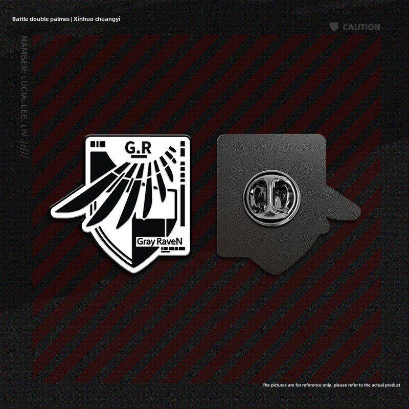 【童心】预售 詹双霸米什主题金属徽章灰色乌鸦三头狗冬羊小队